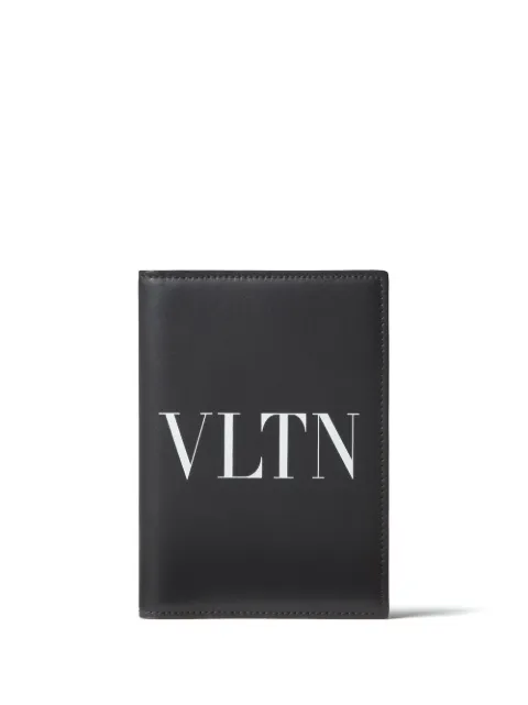 Valentino Garavani VLTN leather bi-fold wallet Black YP0R66LVN