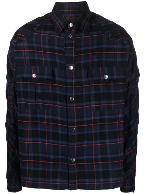 GmbH plaid-check print shirt Blue TAHIR