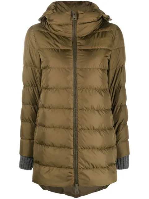 Herno hooded padded jacket Green PI0660D12004