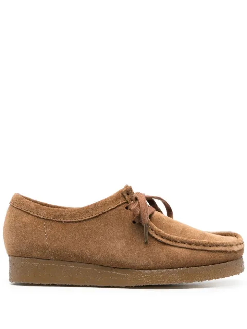 Clarks suede lace-up Oxford shoes Brown 26168668