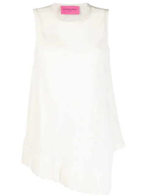 Viktor & Rolf Hanging By a Thread knit top Neutrals TK001