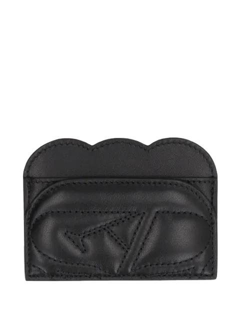 Alexander McQueen Seal logo quilted cardholder Black 7345971BLGA