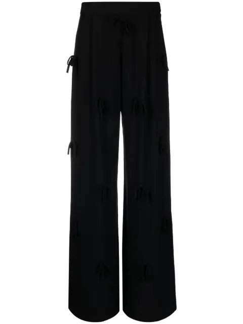 Viktor & Rolf Bed Of Bows wide trousers Black TB014