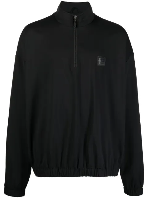 Opening Ceremony Box Logo half-zip jacket Black YMEO003F22JER001
