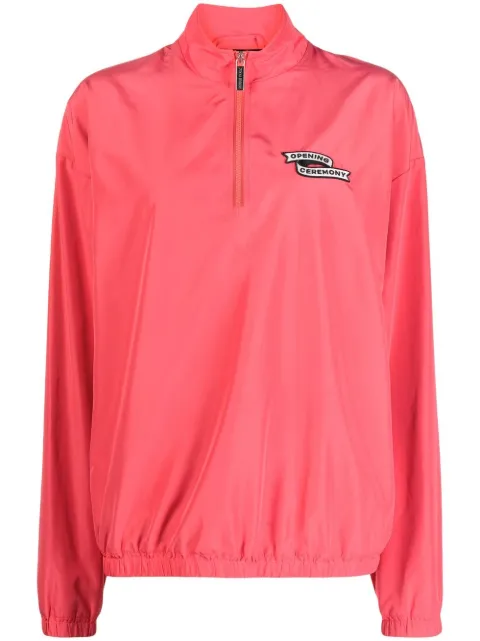 Opening Ceremony logo-patch windbreaker jacket Red YWEO002F22FAB001