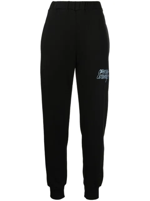 Opening Ceremony logo-embroidered track pants Black YWCH007F22FLE001