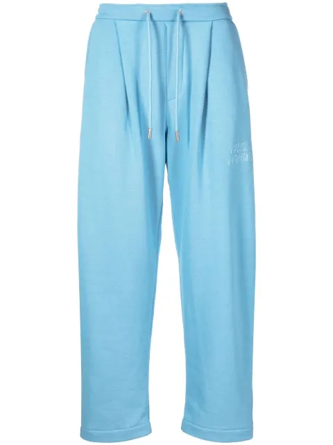 Opening Ceremony embroidered track pants Blue YMCH005F22FLE001