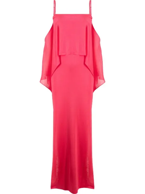 TOM FORD off-shoulder ruffle-detail dress Pink ACK353YAX508