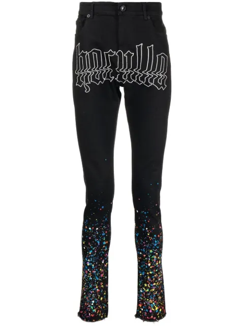 Haculla Smothered in Paint skinny-jeans Black HA02BCJ02