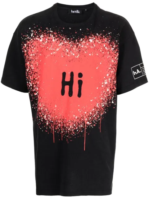 Haculla Hi. Bye. T-shirt Black HA02BCT06