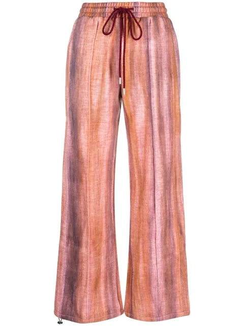 Andersson Bell tie-dye drawstring trousers Orange APA545W