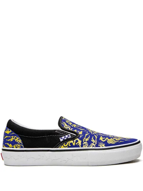 Vans Skate Slip-On "Dragon Flame" sneakers Blue VN0A5FCABYL