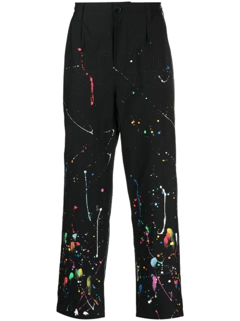 Haculla Smothered in Paint pleated-trousers Black HA02BCB02