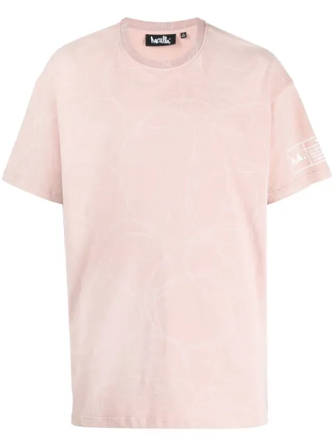 Haculla swirl-print T-shirt Pink HA02BCT11