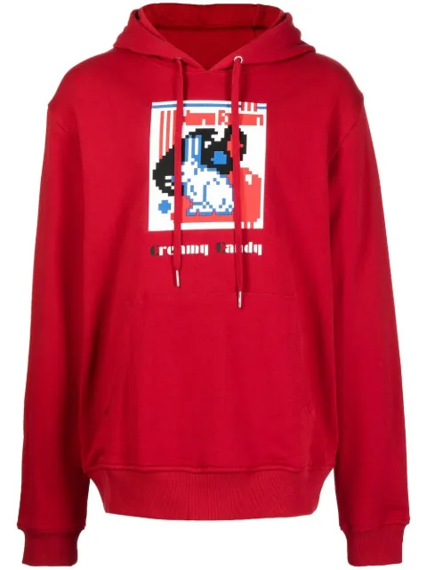 Mostly Heard Rarely Seen 8-Bit Creamy Candy cotton hoodie Red MHEB02BCKH28