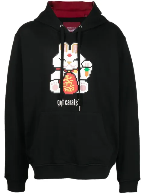 Mostly Heard Rarely Seen 8-Bit Got Carats cotton hoodie Black MHEB02BCKH27