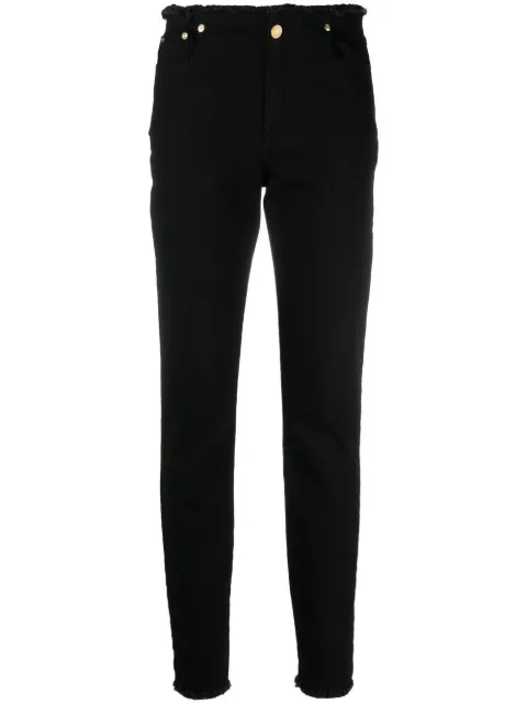 TOM FORD Comfort frayed-hem skinny jeans Black PAD102DEX197