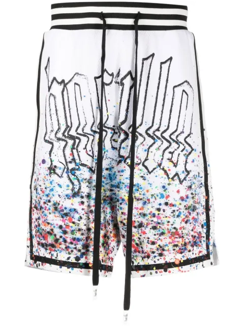 Haculla Smothered in Paint basketball-shorts White HA02BCBS03