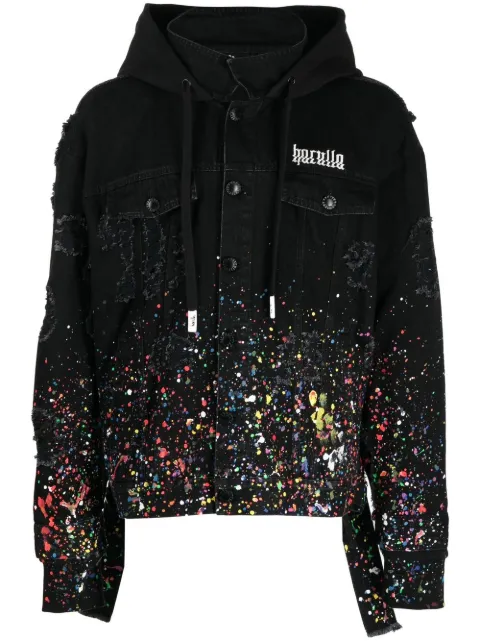 Haculla Pretty Woman hooded denim-jacket Black HA02BCX05