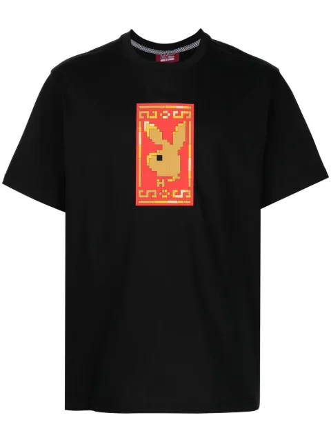 Mostly Heard Rarely Seen 8-Bit Stack Your Paper T-shirt Black MHEB02BCT32