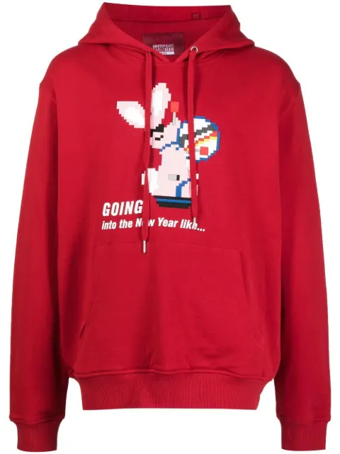 Mostly Heard Rarely Seen 8-Bit Going Into The New Year cotton hoodie Red MHEB02BCKH26