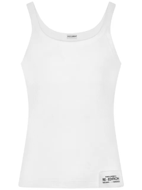 Dolce & Gabbana fine-rib tank top White M8E98JOUAIJ
