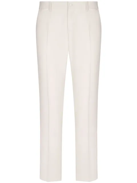 Dolce & Gabbana stretch-wool tuxedo trousers Neutrals GWZXMTGF816