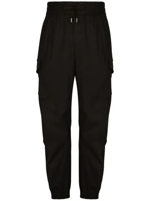 Dolce & Gabbana logo-tag cargo trousers Blue GW5OHTFUFMF