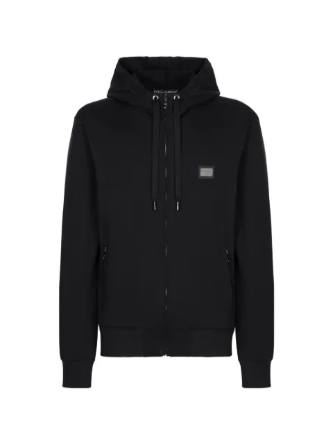 Dolce & Gabbana hooded zi-up sweatshirt Black G9ABITG7F2G
