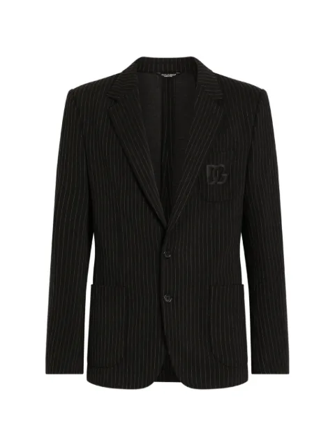 Dolce & Gabbana Portofino pinstripe blazer Black G2PT9ZFRGBZ
