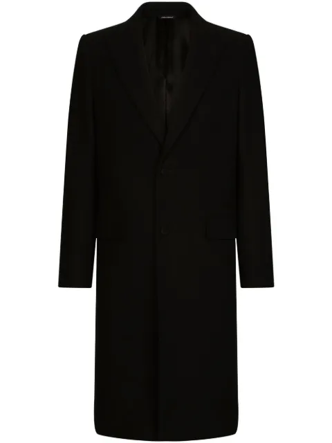 Dolce & Gabbana single-breasted wool coat Black G036ITHUMJ2