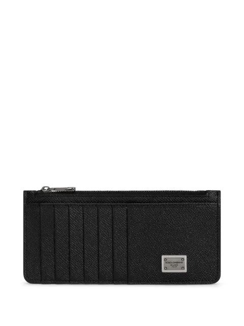 Dolce & Gabbana logo-tag vertical card holder Black BP2172AG21980999