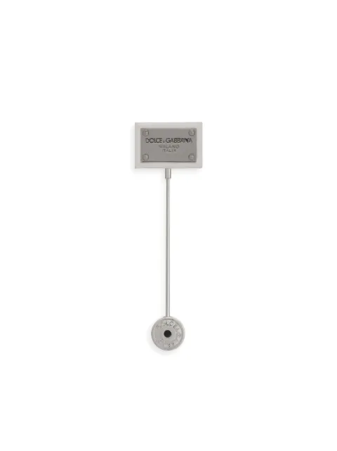 Dolce & Gabbana DG-logo lapel pin Silver WPP1T1W1111