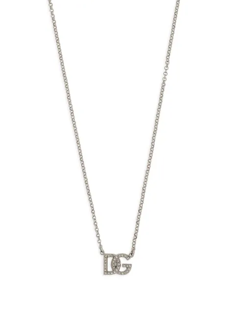 Dolce & Gabbana DG-logo chain necklace Silver WNP1L2W1111