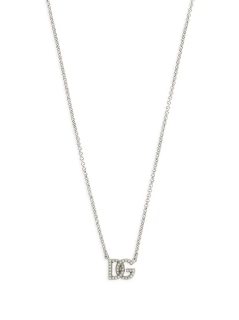 Dolce & Gabbana DG-logo chain necklace Silver WNP1L1W1111