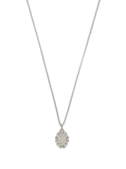 Dolce & Gabbana crystal-embellished pendant necklace Silver WNN7S5W1111