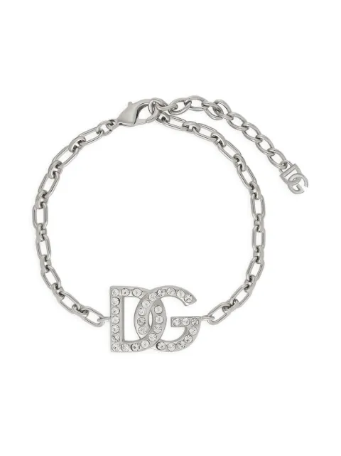 Dolce & Gabbana DG-logo chain-link bracelet Silver WBP1L4W1111