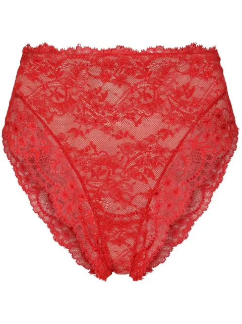 Dolce & Gabbana high-waisted lace briefs Red O2C42TONI52