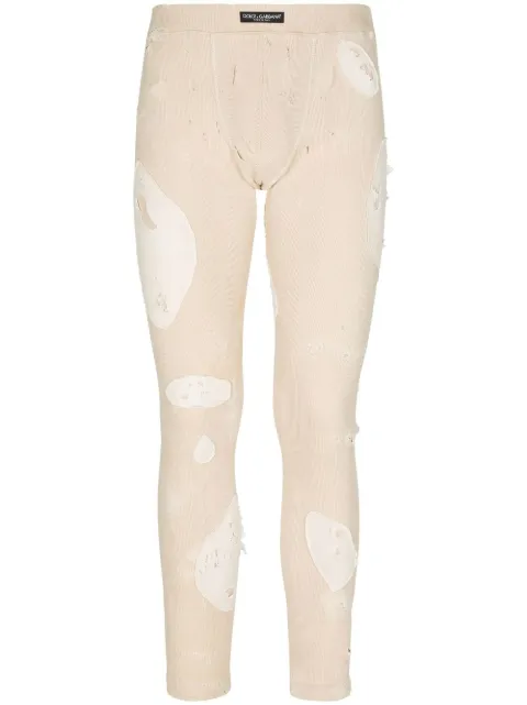 Dolce & Gabbana distressed skinny-cut jeans Neutrals GVV8ATG7H4V