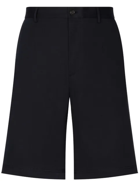 Dolce & Gabbana logo-tag stretch-cotton shorts Blue GVC4HTFUFMJ
