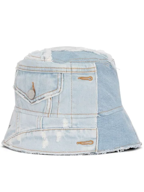 Dolce & Gabbana patchwork-denim bucket hat Blue GH701AGF573