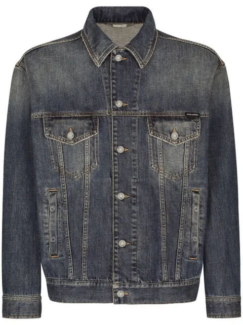 Dolce & Gabbana distressed denim jacket Blue G9NL5DG8GW9
