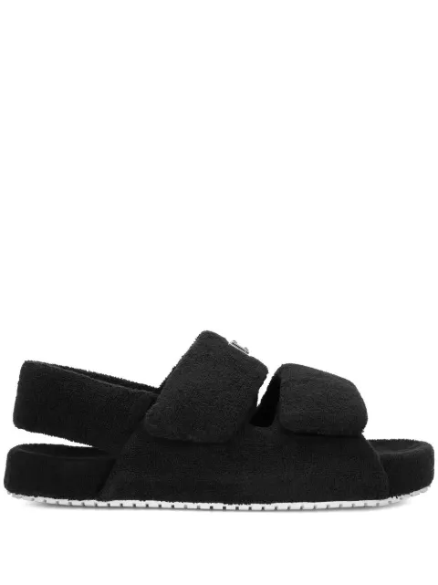 Dolce & Gabbana faux-fur sandals Black CS2181AJ210