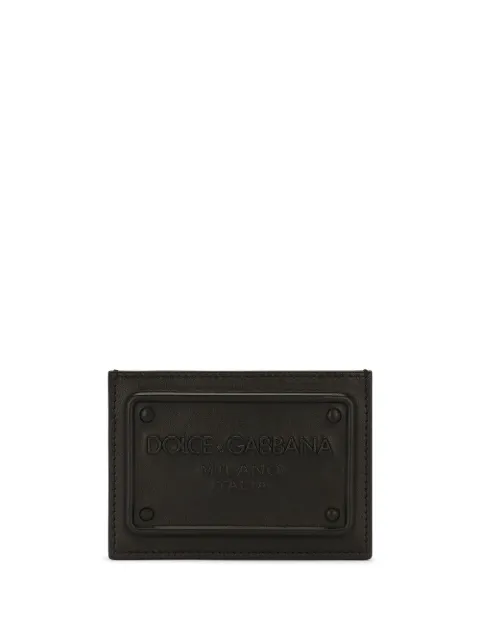 Dolce & Gabbana DG-logo embossed card holder Black BP3239AG21880999