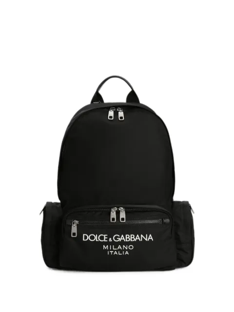 Dolce & Gabbana logo-stamp backpack Black BM2197AG182