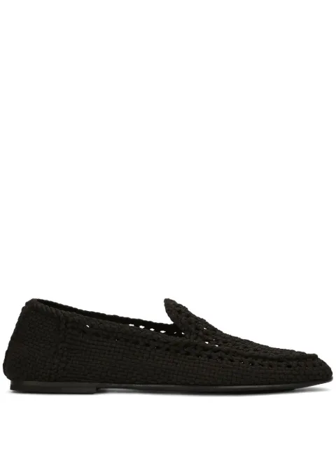 Dolce & Gabbana chrochet slippers Black A50523AJ183