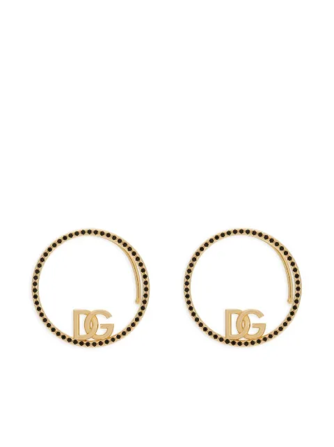 Dolce & Gabbana DG-logo embellished earrings Gold WEP2L4W1111