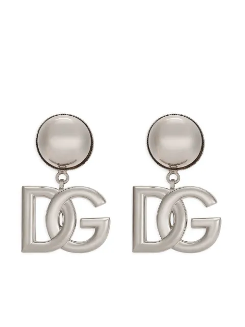 Dolce & Gabbana x KIM DG-logo earrings Silver WEN6P2W1111