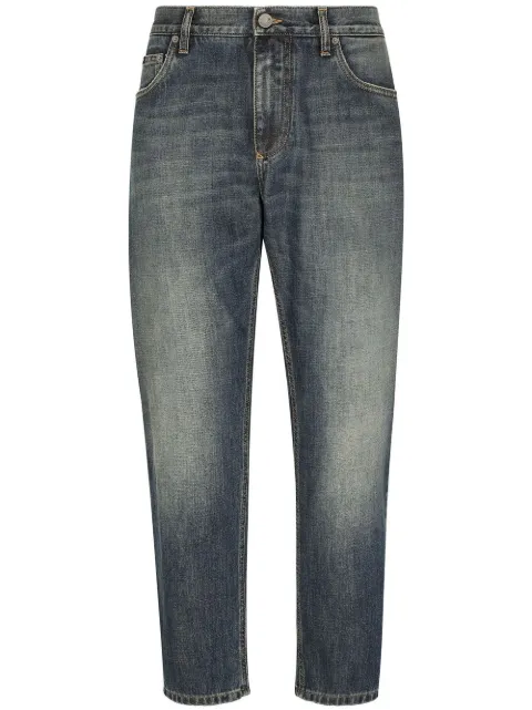 Dolce & Gabbana logo-appliqué loose jeans Blue GYJDADG8GW9