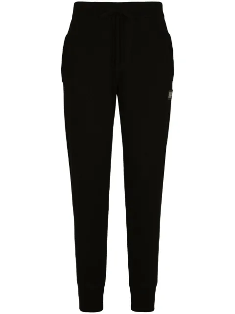 Dolce & Gabbana wool-cashmere track pants Black GXO34TJEMQ3